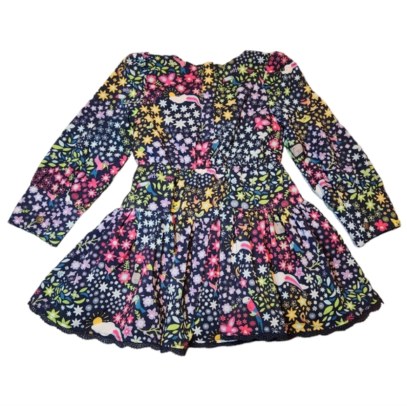 Disney Encanto Floral Baby Girl Long Sleeve Dress Size 2 - Picture 2 of 6